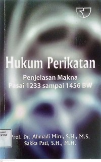 Image of Hukum Perikatan Penjelasan Makna Pasal 1233 Sampai 1456 BW