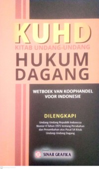 Image of KUHD Kitab Undang-Undang Hukum Dagang
