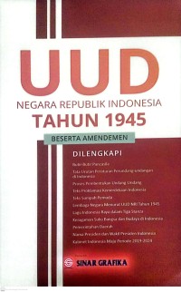 Image of UUD Negara Republik Indonesia Tahun 1945 Beserta Amandemen